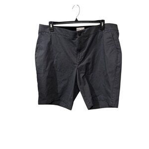 Ava & Viv Womens Plus Size Gray Chino Shorts Size 22W Cotton Blend Casual Wear